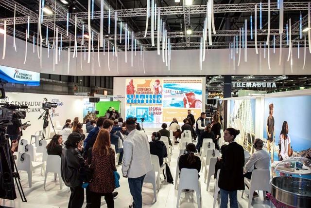 La Plaza Central del stand de la Comunitat Valenciana en el evento MATINÉ